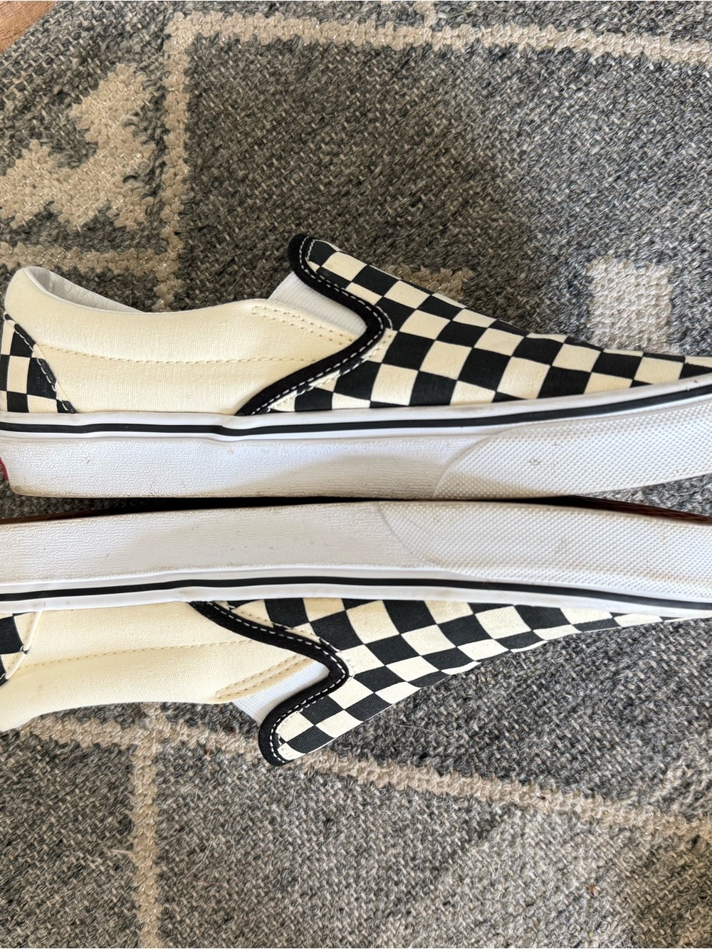 Vans Checkerboard Slip-On Sneakers - Black & White - Picture 3 of 4